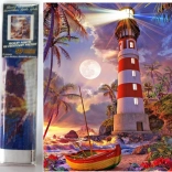 Pittura a diamante Faro 30x40 cm