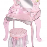 Tavolino da toletta in legno con sgabello Magic Maria