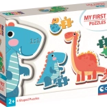 Clementoni i miei primi puzzle dinosauri 4in1