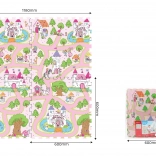 Morbidissimi blocchi in schiuma con principessa 60 × 60 cm, 4 pz
