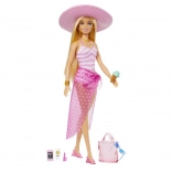 Barbie in spiaggia con accessori estivi