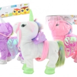 Unicorno di peluche a batterie con suoni e camminata