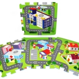 Morbidi blocchi in schiuma – città, 9 pezzi (32 × 32 cm)