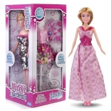 Bambola modella con guardaroba 29 cm