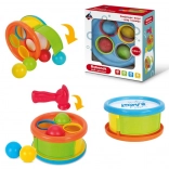 tamburo con palline – percussione a tamburo per bambini