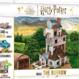 Set di costruzione Brick Trick Harry Potter – Tana della famiglia Weasley con veri mattoni