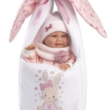 Llorens New Born bambina – bambola realistica neonato con corpo interamente in vinile 40 cm