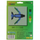 Set di costruzione Mosaic Color 2in1 – elicottero e aereo, 186 pezzi