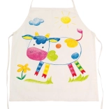 Grembiule di cotone da colorare per bambini