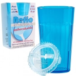 REFLO bicchiere da allenamento infrangibile per bambini – blu