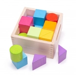 Blocchi di legno colorati per bambini di Bigjigs Toys