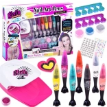 Kit per nail art per ragazze con asciugaunghie GIRL'S CREATOR