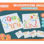 Mosaico a bottoni colorato 120 pz