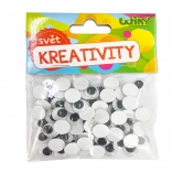 Occhi mobili 12 mm, 80 pezzi