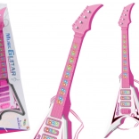 Chitarra elettrica per bambini con luci LED e melodie – rosa