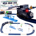 set di treno con vagoni, 39 pezzi