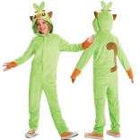 Costume per bambini POKEMON Grookey kigurumi verde 137–149 cm (10–12 anni)