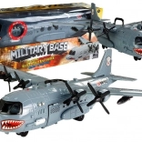 Aereo militare con effetti di luce e suono