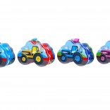 Salvadanaio in latta con trattore 14 × 10 cm