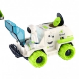 Set auto spaziale a inerzia con astronauta e satellite