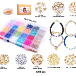 set per la creazione di braccialetti 4200 pz fai da te