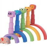 arcobaleno di equilibrio in legno con animaletti 2Kids