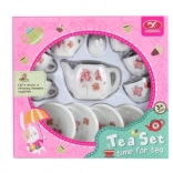 Servizio da tè in porcellana con farfalline per bambini