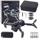Drone LU60 con doppia fotocamera HD e luci LED nero