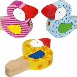 Fischietto di legno Uccellino per bambini