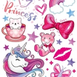 Adesivi termoadesivi Unicorno – foglio grande