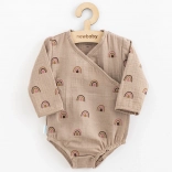 Body neonato in mussola con allacciatura laterale NEW BABY Rainbow