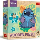 Puzzle in legno con 50 pezzi Lilo & Stitch