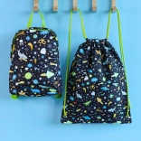 A Little Lovely Company sacca sportiva per bambini con motivo spazio