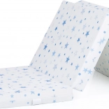 CHIPOLINO Materasso pieghevole 60 x 120 cm Bianco, stelle blu