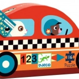 Puzzle Auto da Corsa con 16 Pezzi