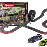 pista elettrica carrera go dtm supercars 6,3 m con audi r8 lms e lamborghini huracán