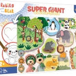 Puzzle gigante 15 pezzi Bobaski nello ZOO