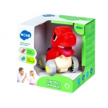 Dinosauro interattivo su ruote con mascella mobile