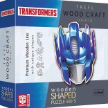 Puzzle in legno bifacciali TREFL Wood Craft Origin Transformers Optimus Prime, 505 pezzi