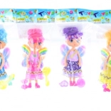 Bambola fata con ali arcobaleno e accessori