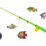 Set di pesca magnetica per bambini – canna da 39 cm e 5 pesciolini