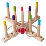 Gioco in legno con lancio di anelli WOODY