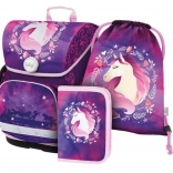 baagl set scolastico ergo cavallo – cartella, astuccio e sacca