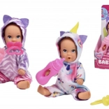 Mini bambola New Born Baby Tutina 12 cm