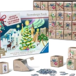 Calendario dell’Avvento puzzle RAVENSBURGER – Il Natale nel mondo, 24×54 pezzi