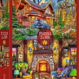 Puzzle Trefl Gita in montagna 2×500 pezzi