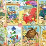 Puzzle Giorno sulla spiaggia 500 pezzi di Cobble Hill