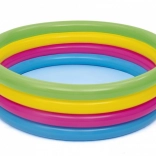 Piscina gonfiabile per bambini con anelli arcobaleno 157 × 46 cm BESTWAY