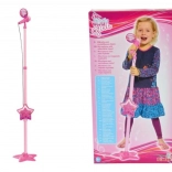 Microfono rosa per bambini con treppiede e MP3 (85–115 cm)