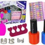 Set per la decorazione delle unghie per bambini con smalti colorati e adesivi